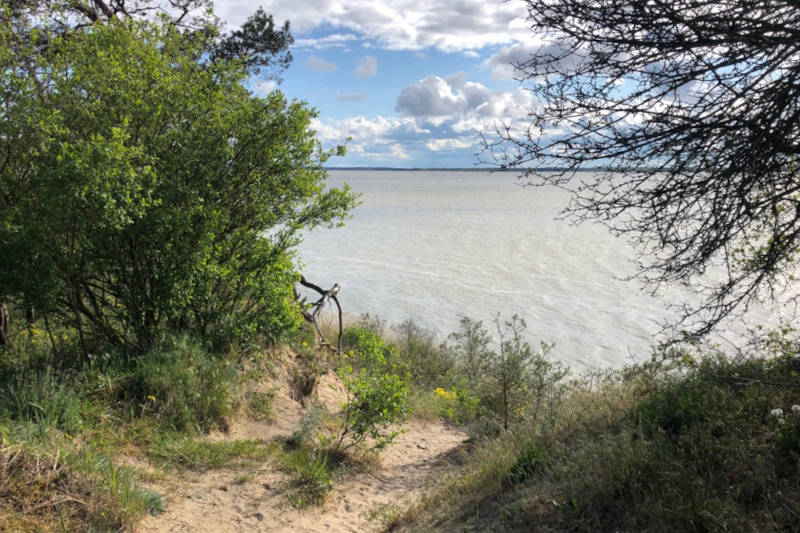Aussicht vom Loddin Höft aufs Achterwasser