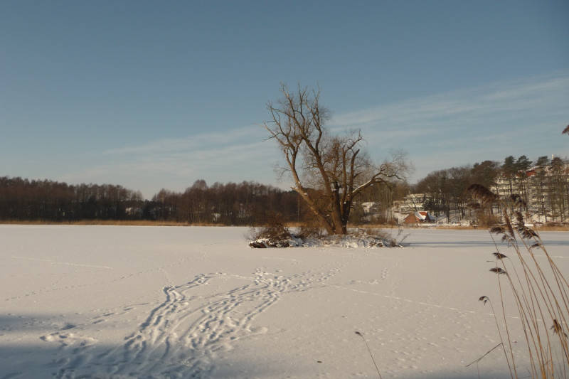 Schnee und Eis auf dem Kölpinsee