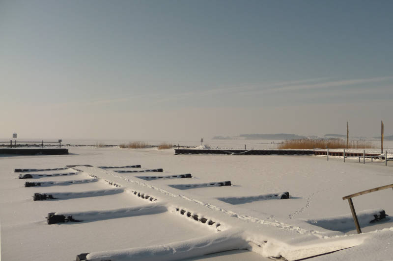Winterlicher Blick zum Loddiner Hoeft