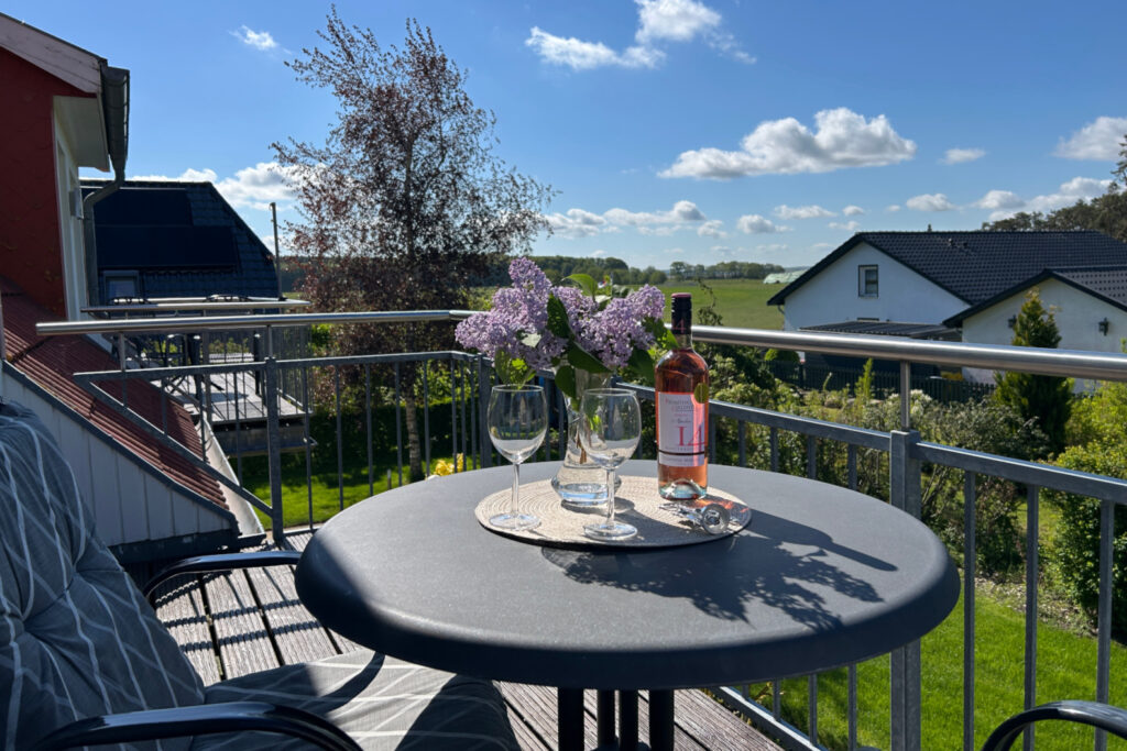 Ausblick vom Balkon Wohnung "Franziska"